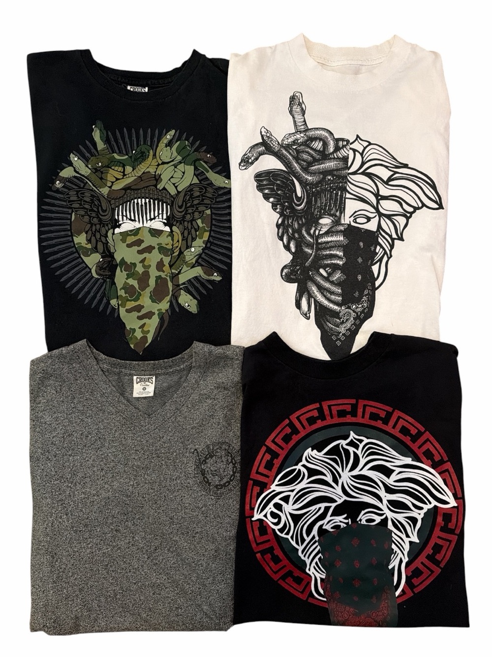 Crooks & Castles Nordstrom T-Shirts Men’s Medium Medusa Streetwear 100% Cotton